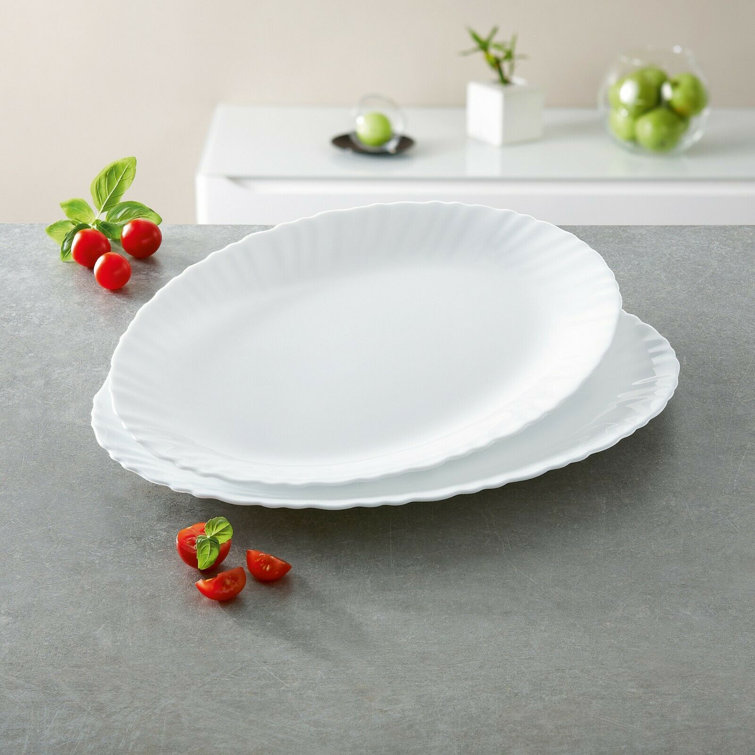 Luminarc Feston Tempered Glass Platter Wayfair.co.uk